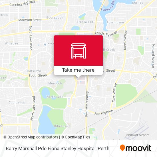 Barry Marshall Pde Fiona Stanley Hospital map