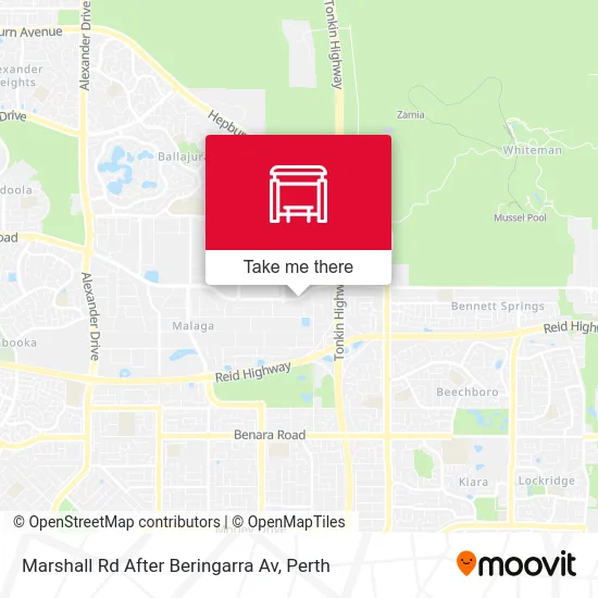 Mapa Marshall Rd After Beringarra Av