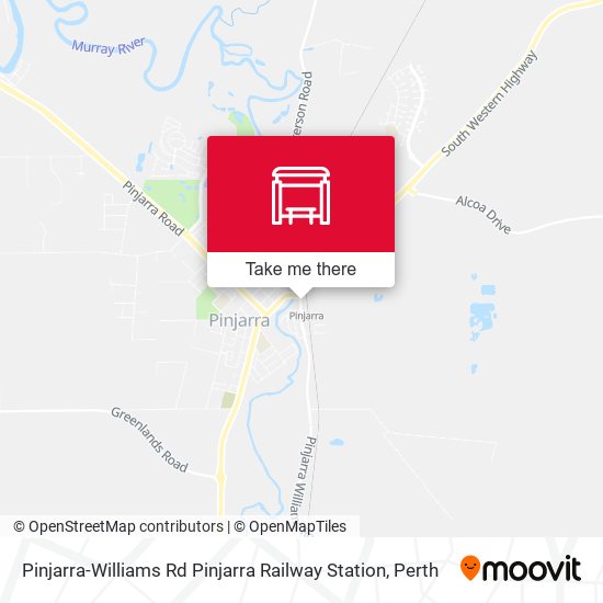 Mapa Pinjarra-Williams Rd Pinjarra Railway Station