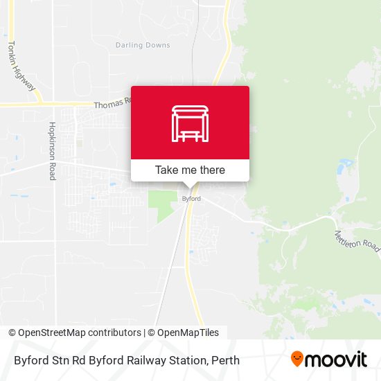 Byford Stn Rd Byford Railway Station map