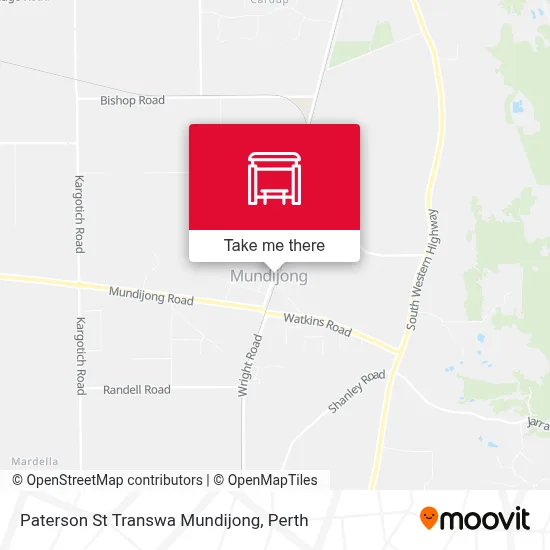Mapa Paterson St Transwa Mundijong