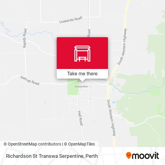 Richardson St Transwa Serpentine map