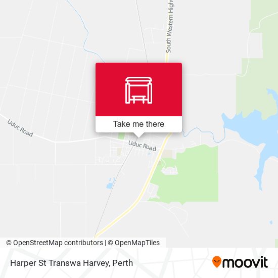 Harper St Transwa Harvey map