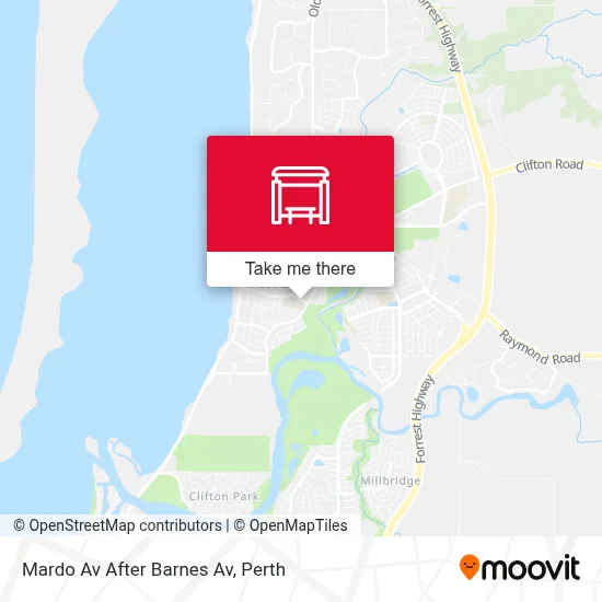 Mapa Mardo Av After Barnes Av