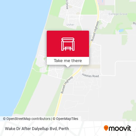 Wake Dr After Dalyellup Bvd map