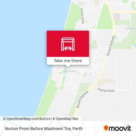 Norton Prom Before Maidment Tce map