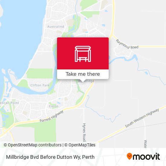 Millbridge Bvd Before Dutton Wy map