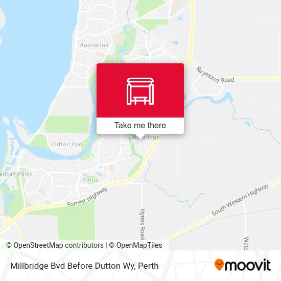 Mapa Millbridge Bvd Before Dutton Wy