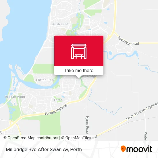 Mapa Millbridge Bvd After Swan Av