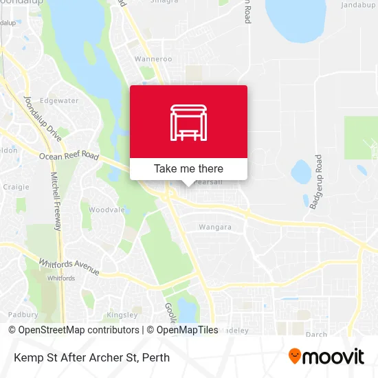 Mapa Kemp St After Archer St