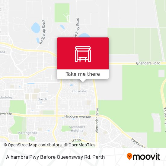 Alhambra Pwy Before Queensway Rd map