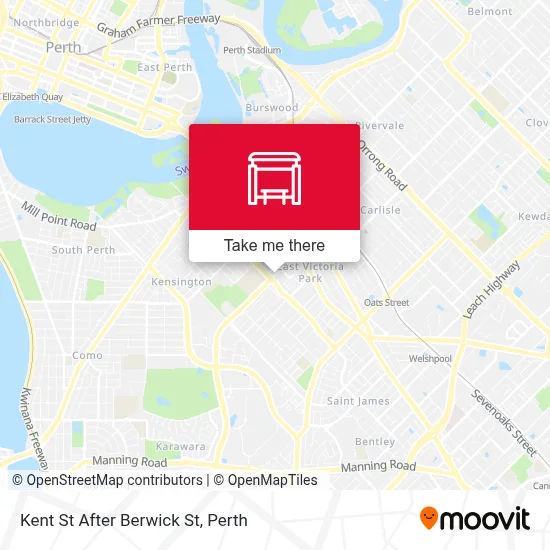 Mapa Kent St After Berwick St