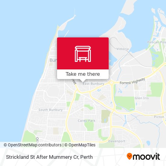 Strickland St After Mummery Cr map