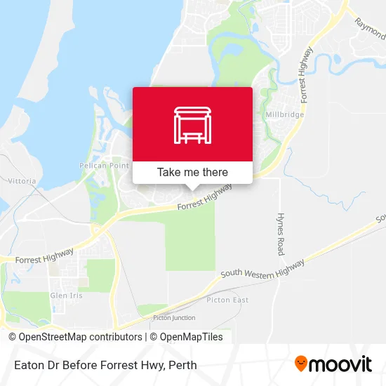 Mapa Eaton Dr Before Forrest Hwy