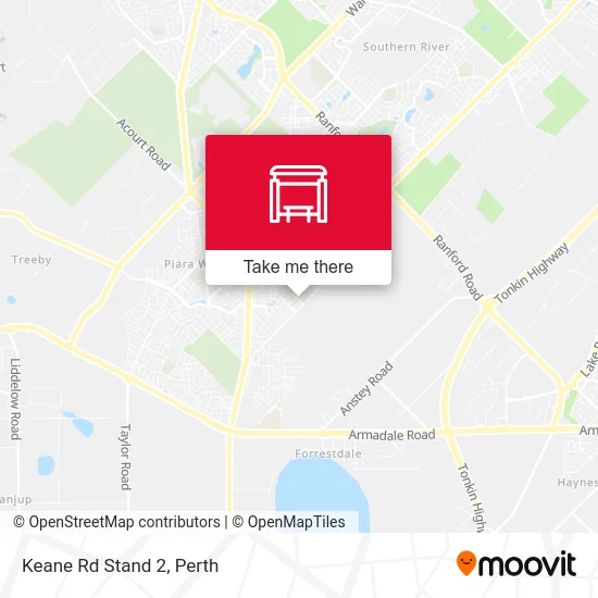 Mapa Keane Rd Stand 2