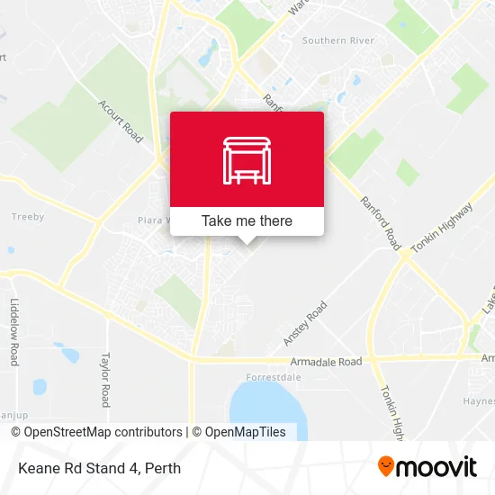 Mapa Keane Rd Stand 4