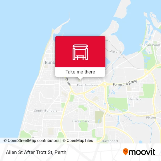 Mapa Allen St After Trott St