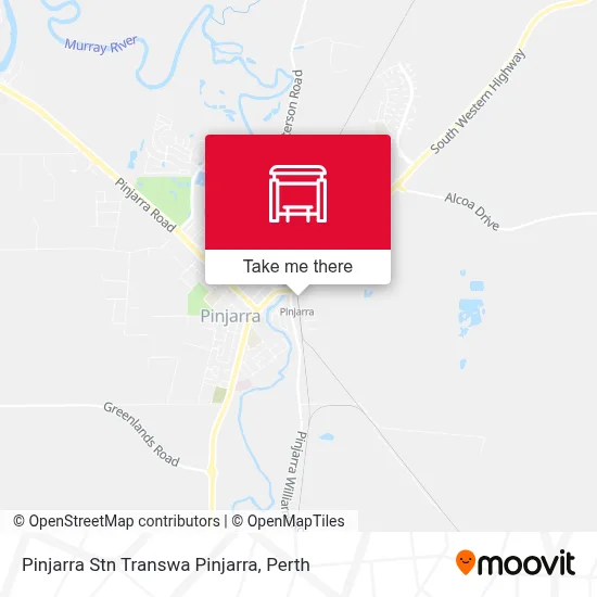 Mapa Pinjarra Stn Transwa Pinjarra