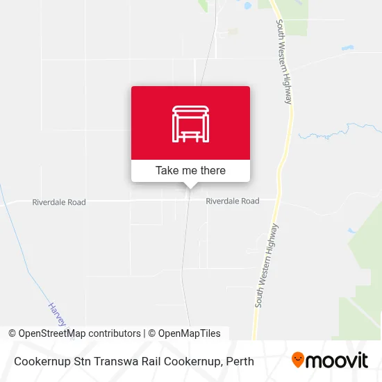 Transwa Train Map Cookernup Stn Transwa Rail Cookernup - Routes, Schedules, and Fares