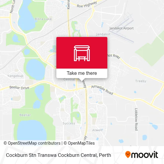 Mapa Cockburn Stn Transwa Cockburn Central