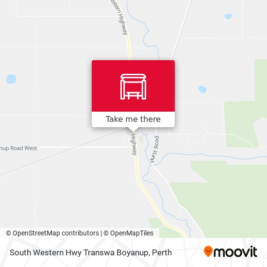 South Western Hwy Transwa Boyanup map