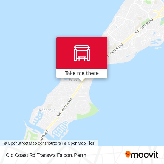 Mapa Old Coast Rd Transwa Falcon