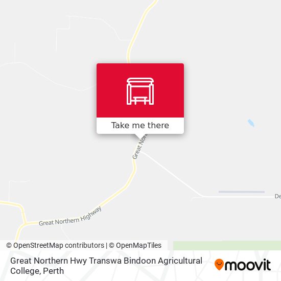 Great Northern Hwy Transwa Bindoon Agricultural College map