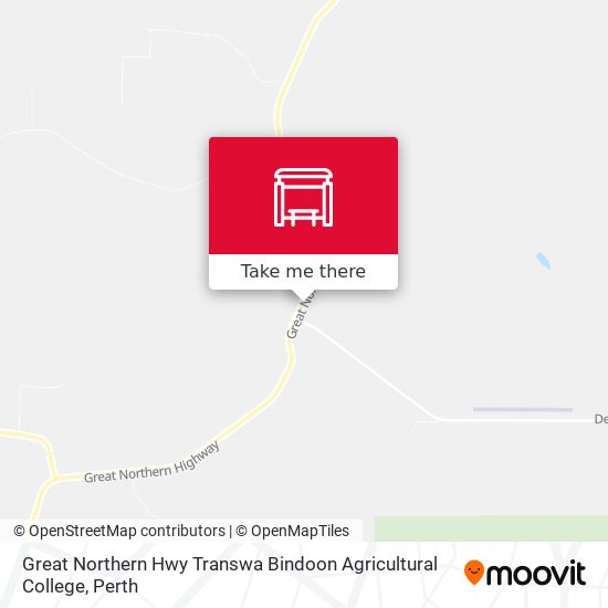Great Northern Hwy Transwa Bindoon Agricultural College map