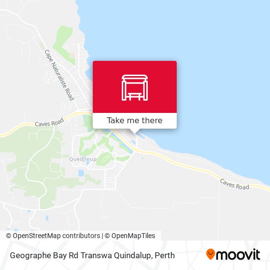 Geographe Bay Rd Transwa Quindalup map