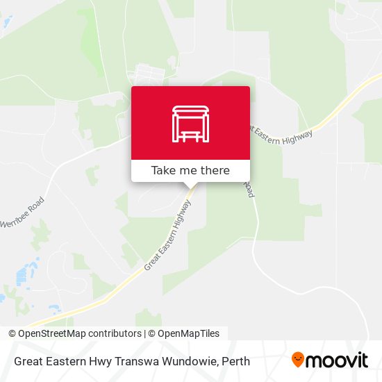 Great Eastern Hwy Transwa Wundowie map