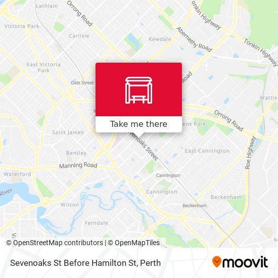 Sevenoaks St Before Hamilton St map