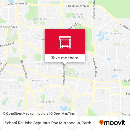 School Rd John Septimus Roe Mirrabooka map