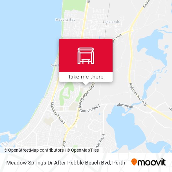 Meadow Springs Dr After Pebble Beach Bvd map