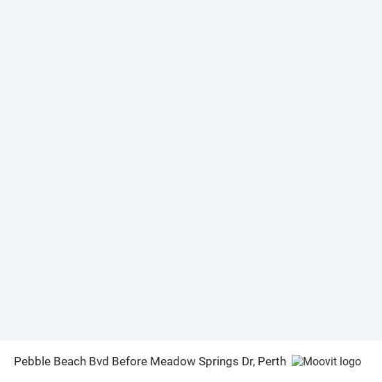 Pebble Beach Bvd Before Meadow Springs Dr map
