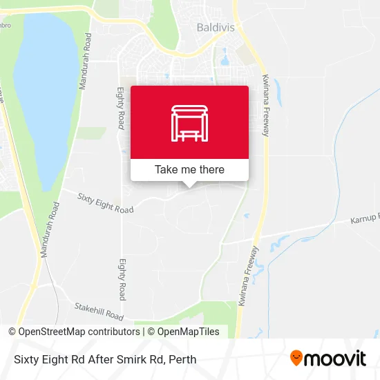 Mapa Sixty Eight Rd After Smirk Rd