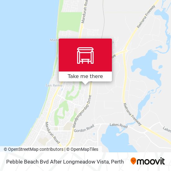Pebble Beach Bvd After Longmeadow Vista map