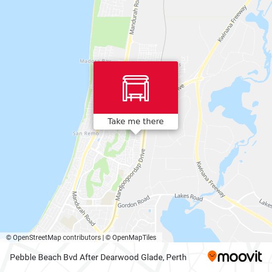 Pebble Beach Bvd After Dearwood Glade map