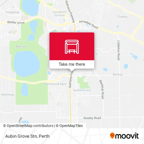 Aubin Grove Stn map
