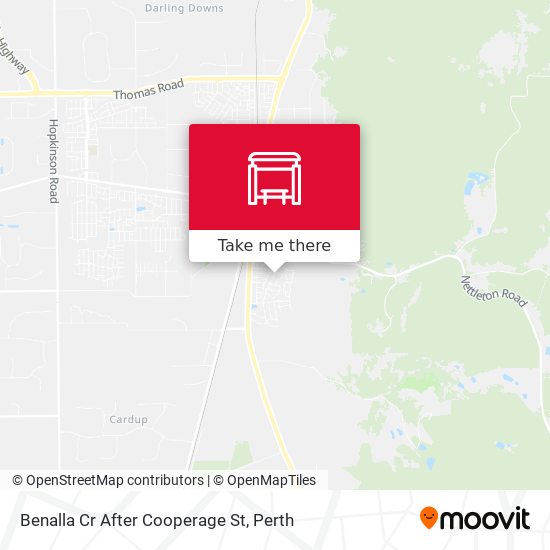 Benalla Cr After Cooperage St map