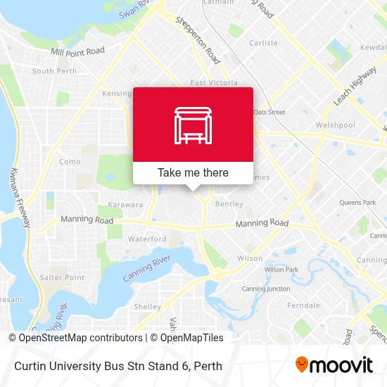 Mapa Curtin University Bus Stn Stand 6