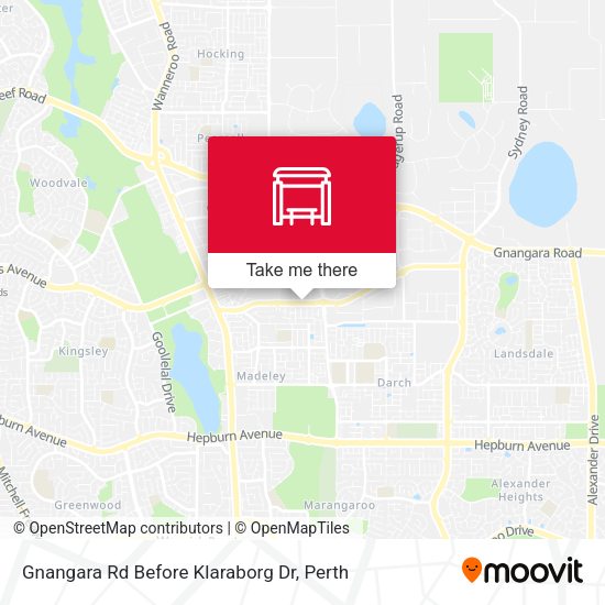 Gnangara Rd Before Klaraborg Dr map