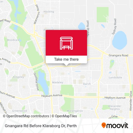 Gnangara Rd Before Klaraborg Dr map