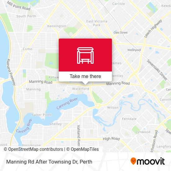 Mapa Manning Rd After Townsing Dr