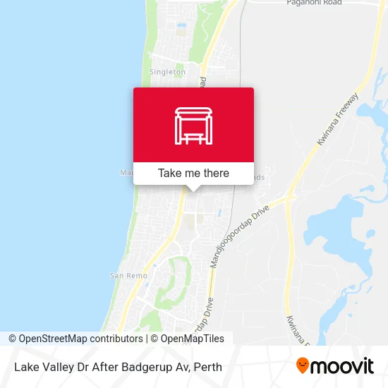 Mapa Lake Valley Dr After Badgerup Av