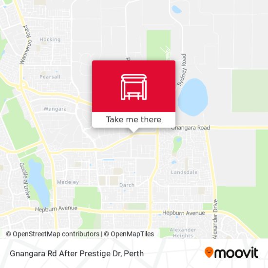 Gnangara Rd After Prestige Dr map