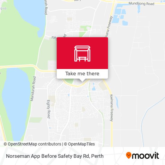 Norseman App Before Safety Bay Rd map