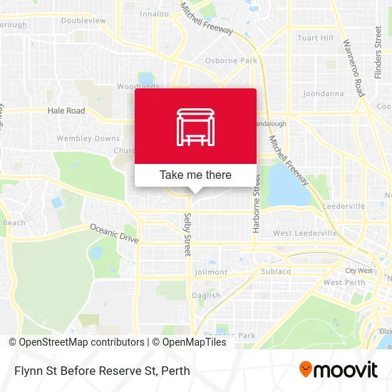 Mapa Flynn St Before Reserve St