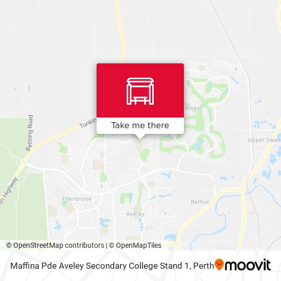 Maffina Pde Aveley Secondary College Stand 1 map