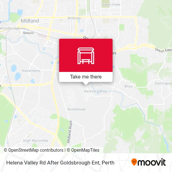 Mapa Helena Valley Rd After Goldsbrough Ent