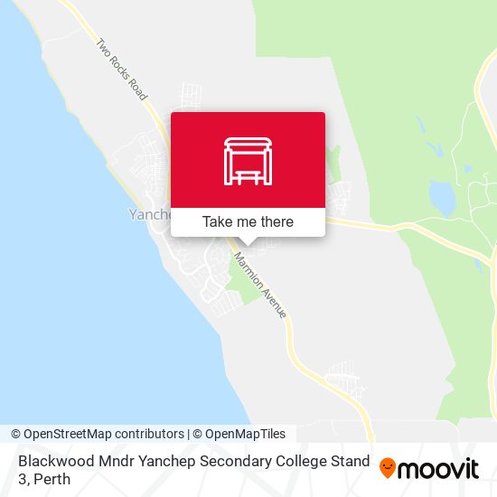 Blackwood Mndr Yanchep Secondary College Stand 3 map